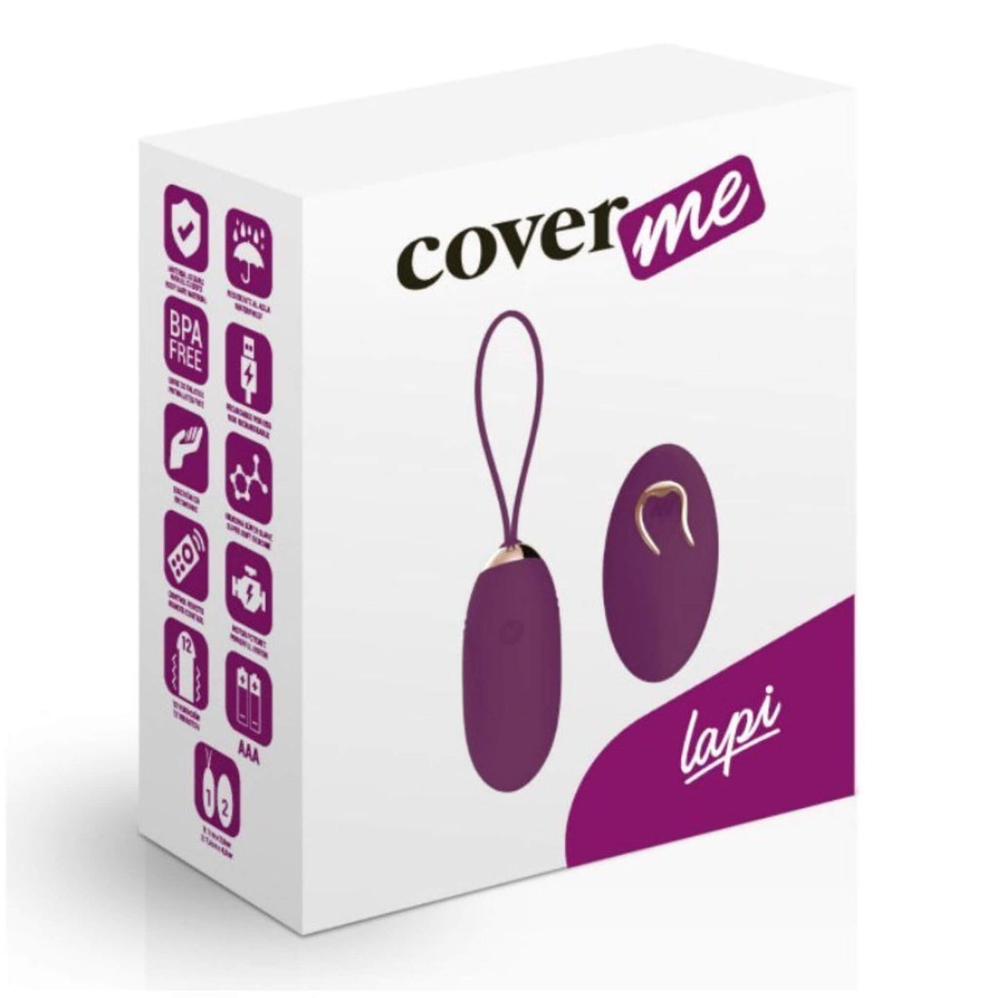 Huevo vibrador con mando empaque