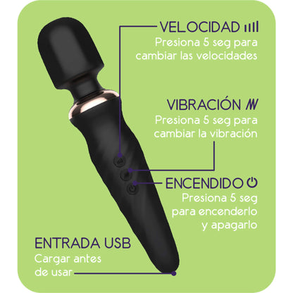 Vibrador Masajeador Clitoris MicrofonoInstrucciones