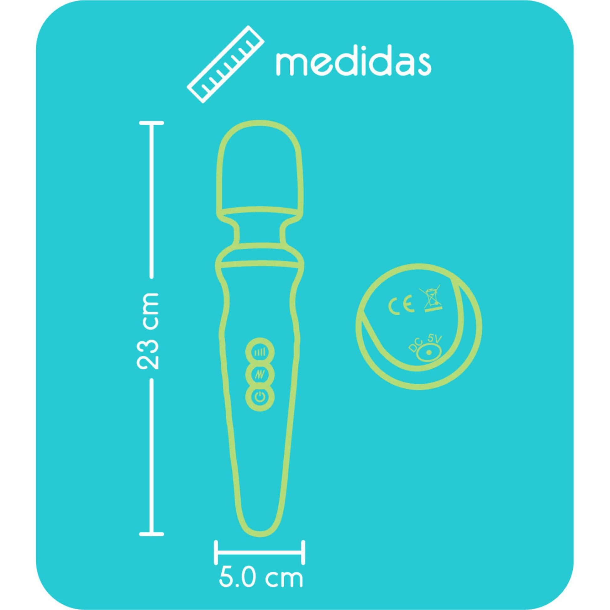 Vibrador Masajeador Clitoris Microfono Medidas
