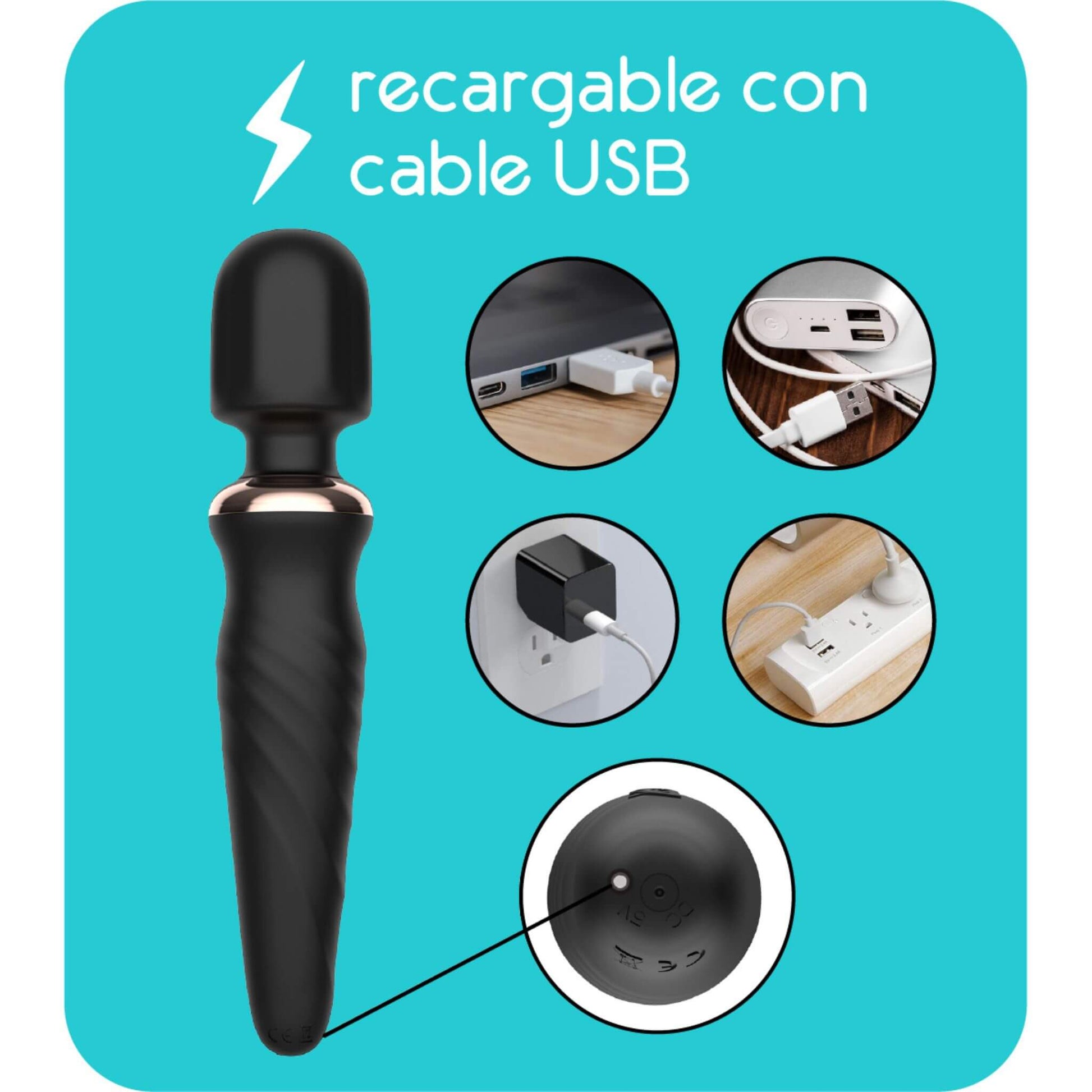 Vibrador Masajeador Clitoris Microfono recargable