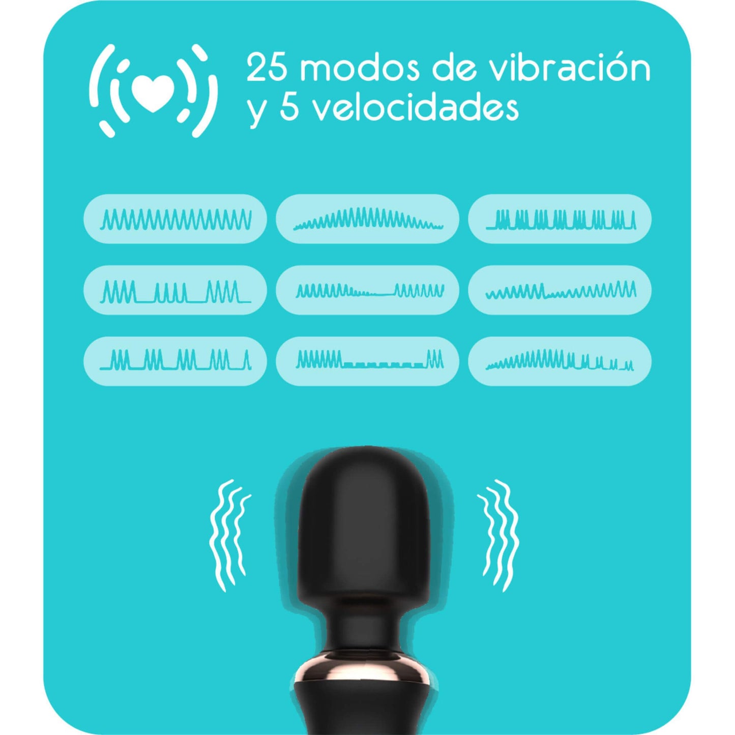 Vibrador Masajeador Clitoris Microfono 25 Modos Vibracion