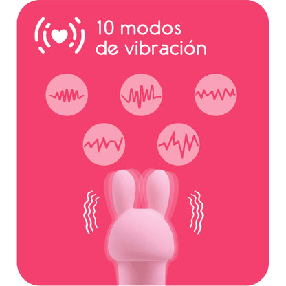 Bala Vibradora Consolador Conejo 10 Modos Vibracion