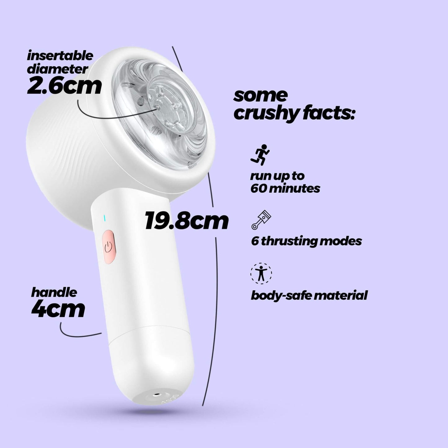 Masturbador masculino hombre automatico Medidas