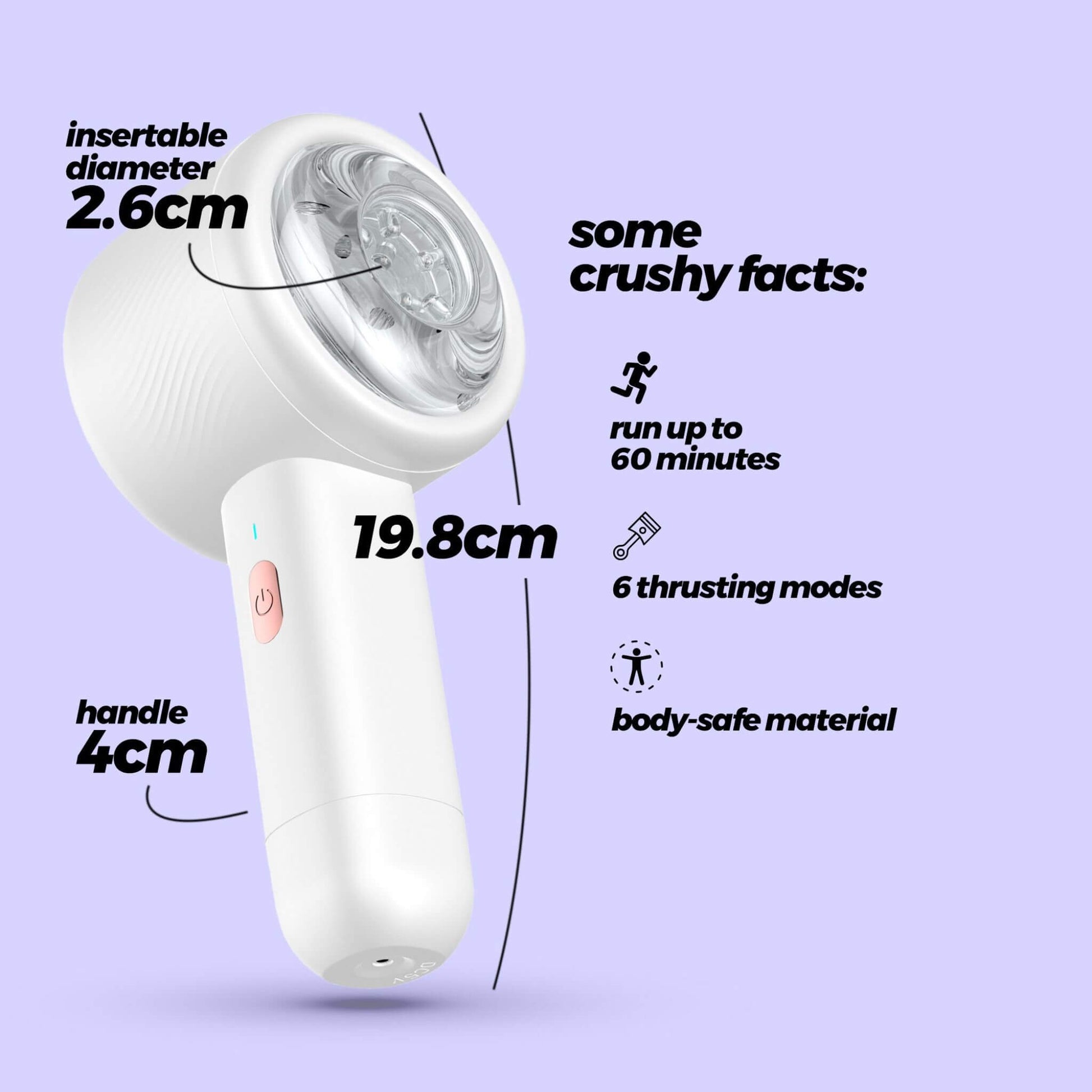 Masturbador masculino hombre automatico Medidas