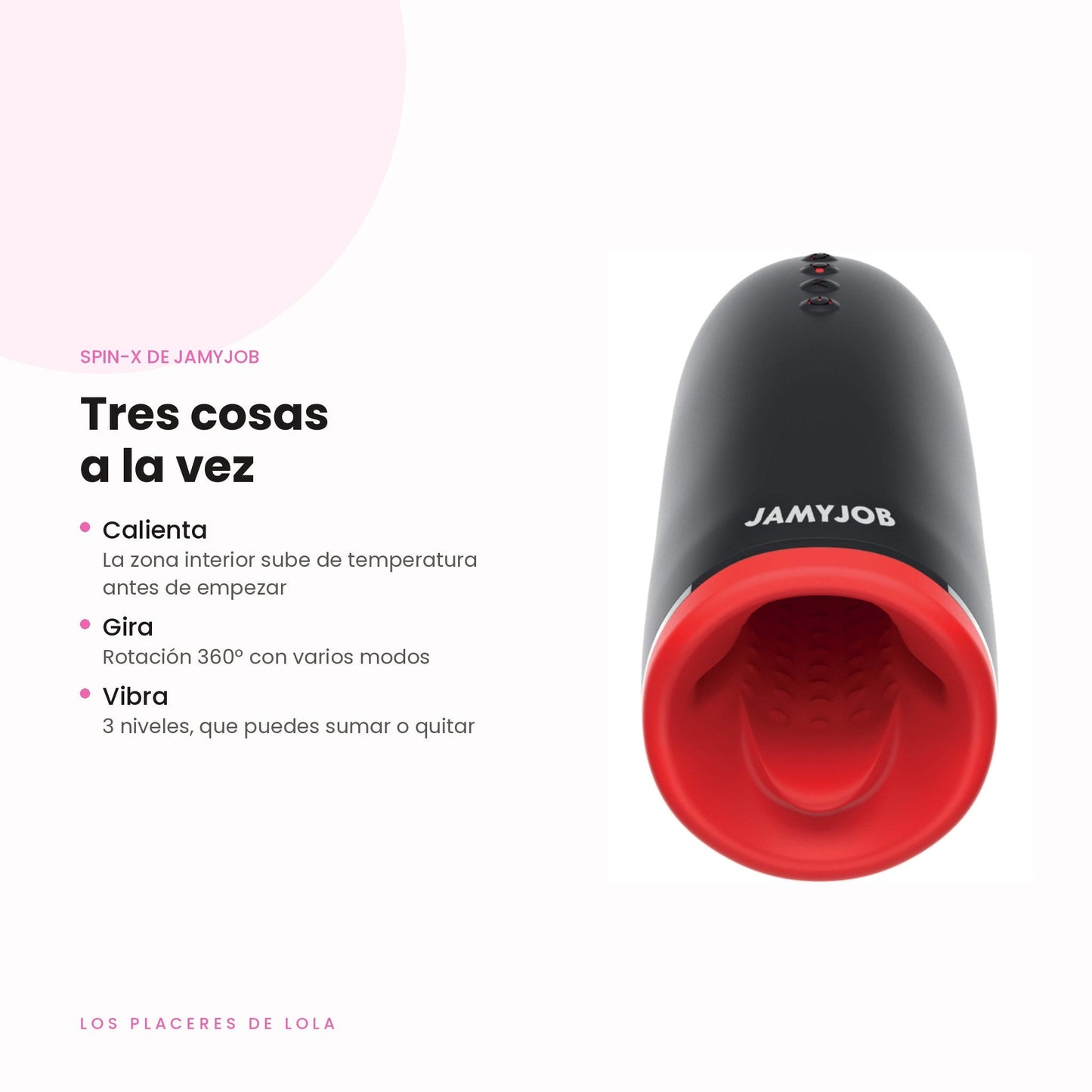 El Spin-X calienta, gira con rotación 360º y vibra en tres niveles
