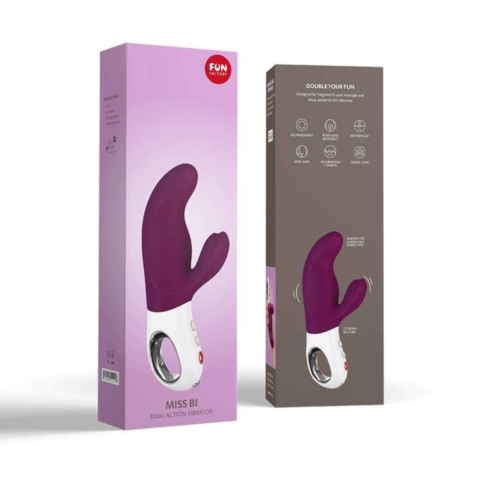 Consolador Vibrador Conejo Doble Empaque