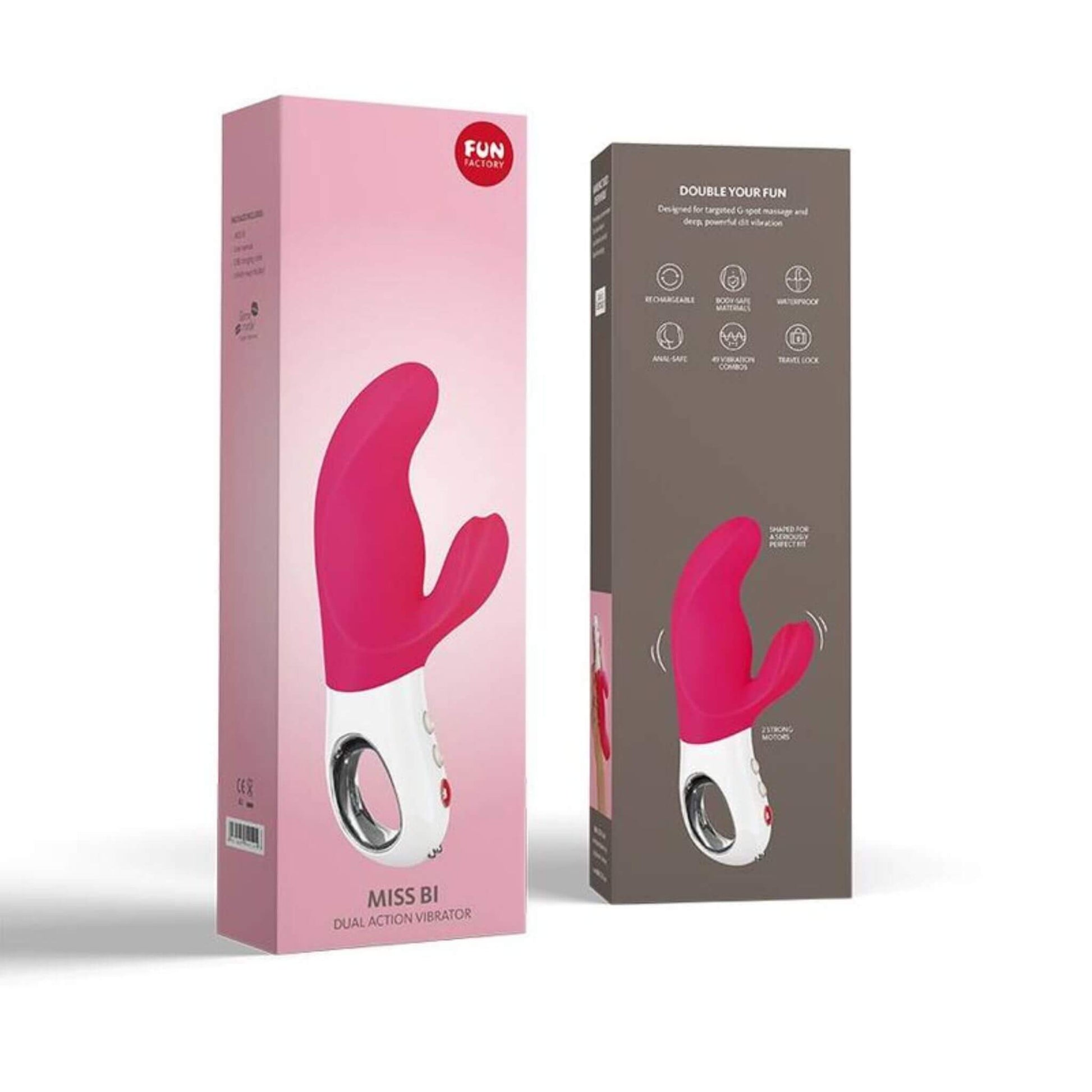 Consolador Vibrador Conejo Doblee Empaque