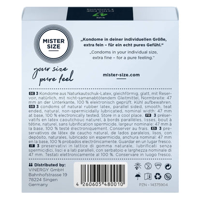 Condones Preservativos Masculino Caja Talla 47