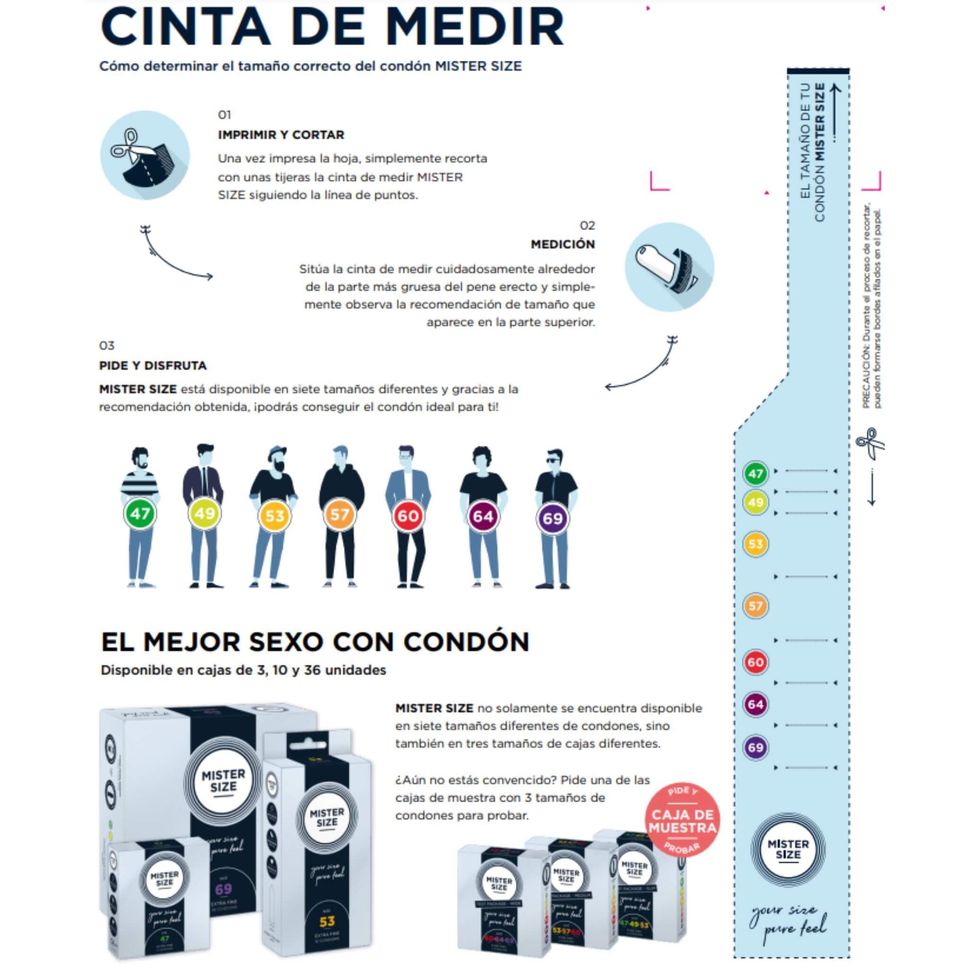 Tallas Condones Preservativo