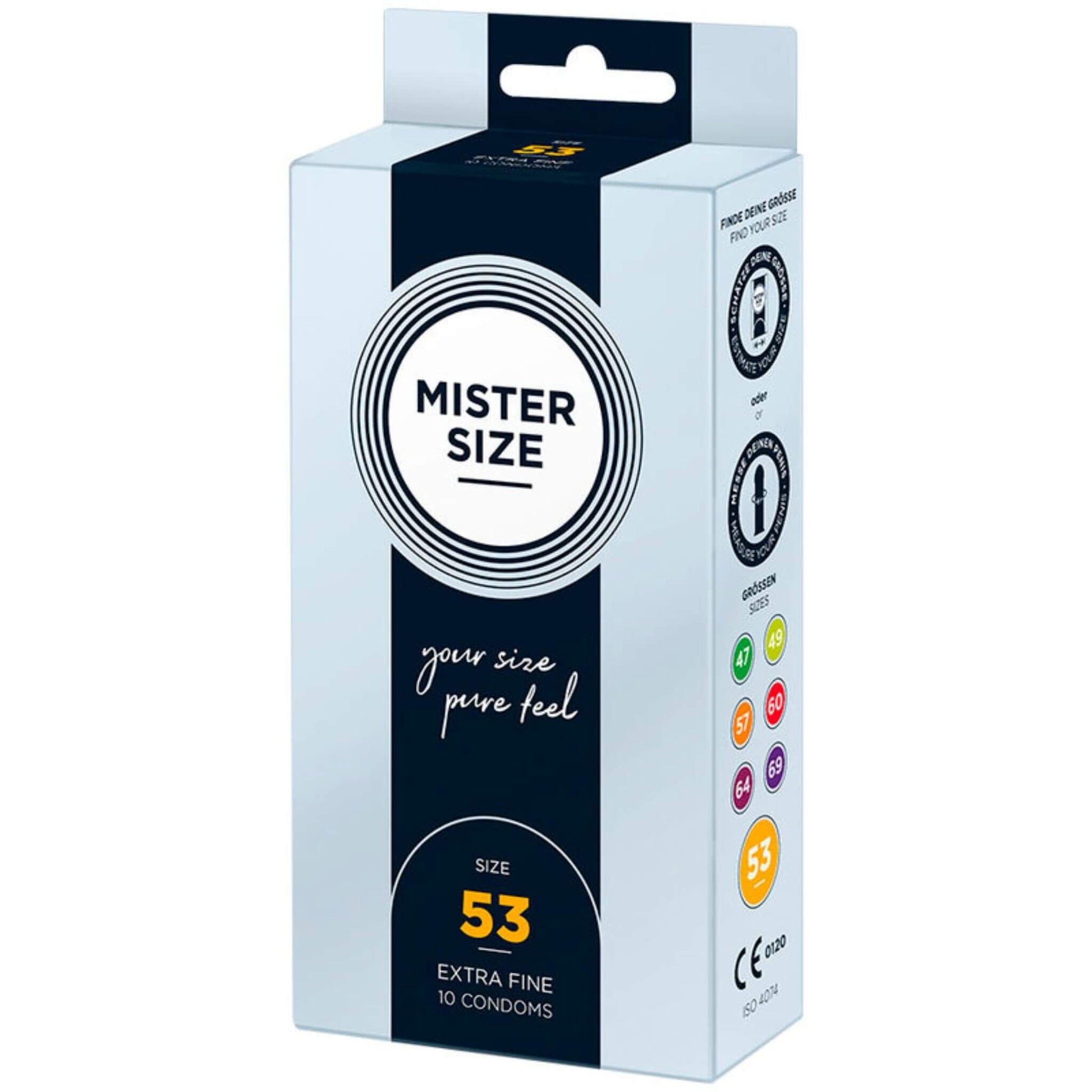 Condones Preservativos Masculino Caja Talla 53