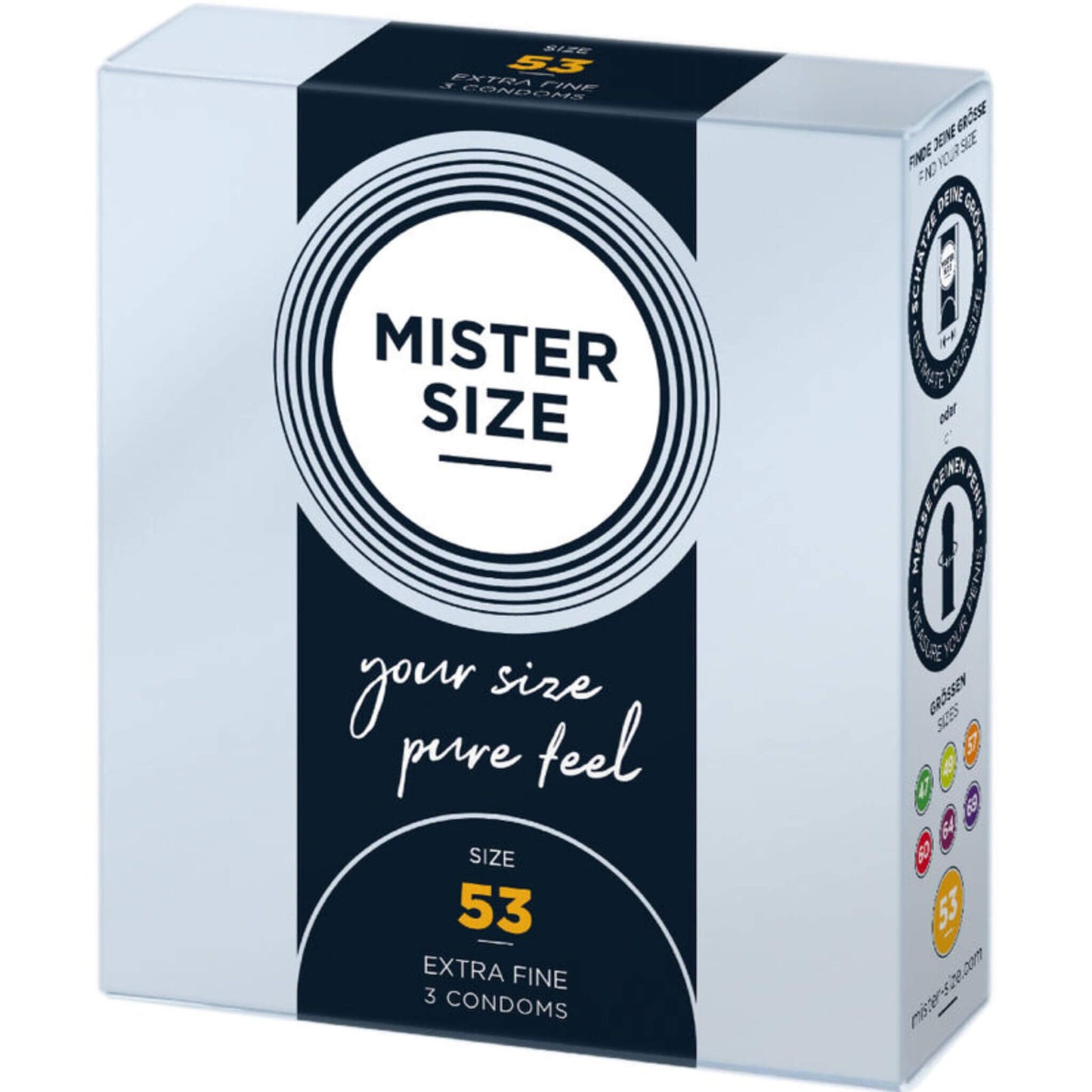 Condones Preservativos Masculino Caja Talla 53