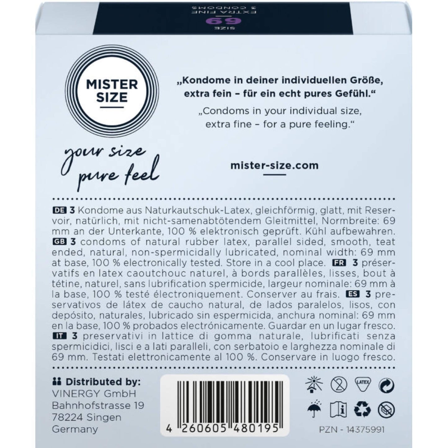 Condones Preservativos xl Masculino Caja Talla 69