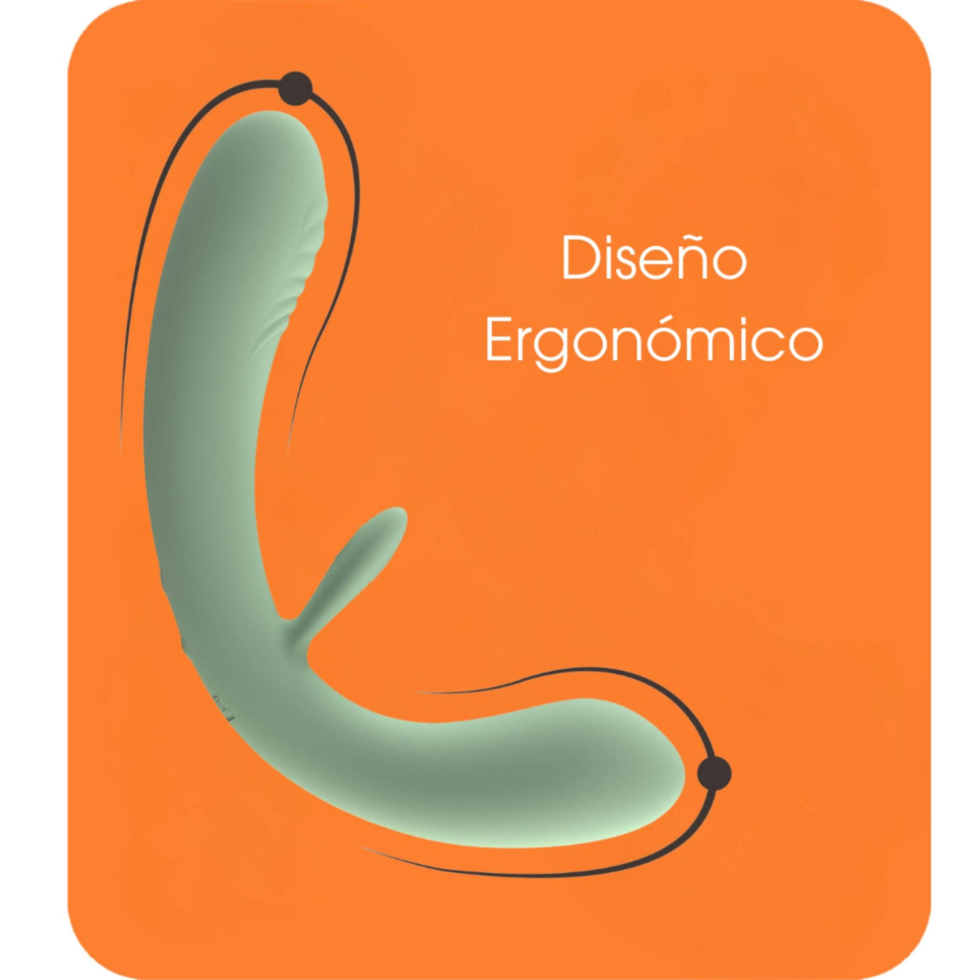 Dildo Doble Vibrador Ergonomico