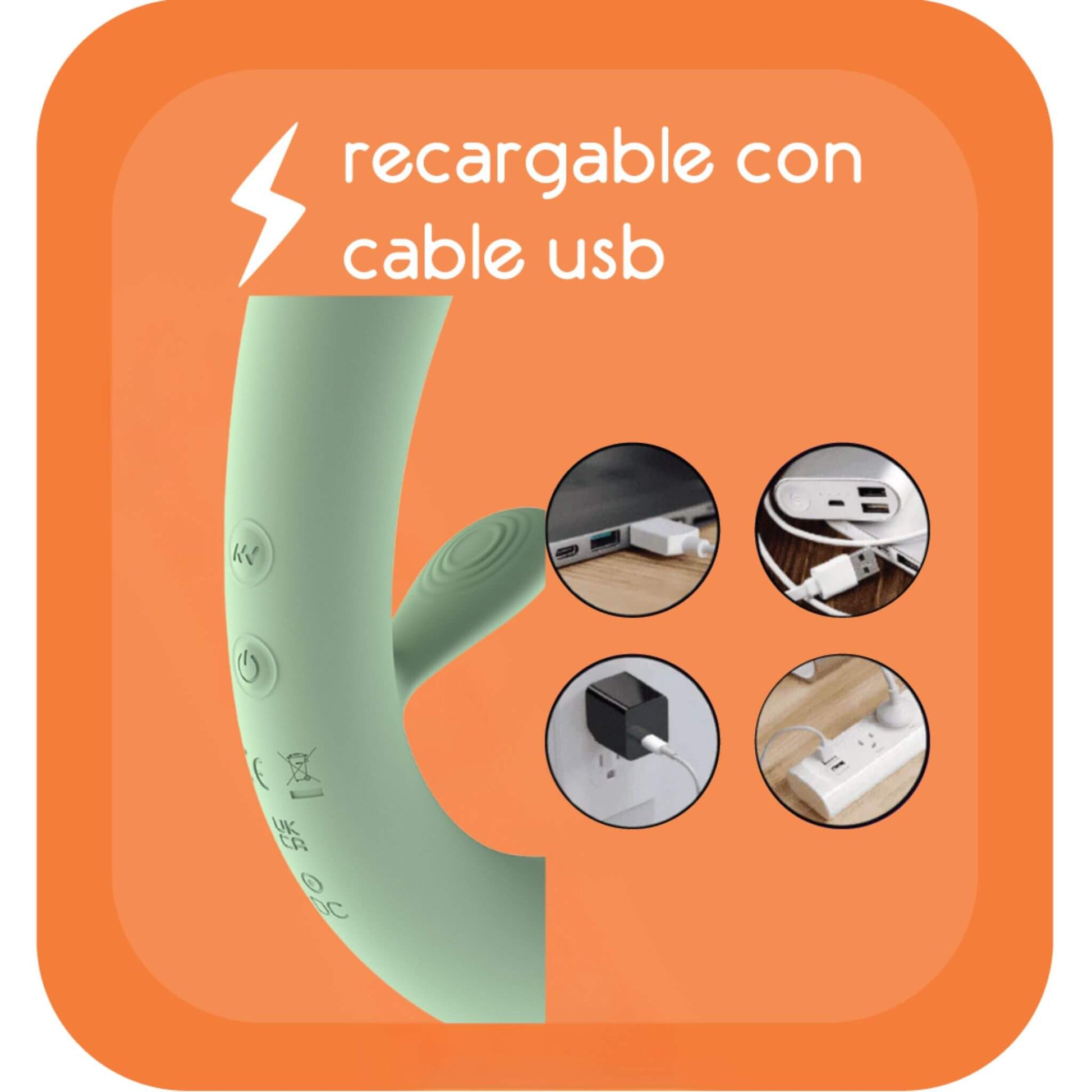 Dildo Doble Vibrador Recargable