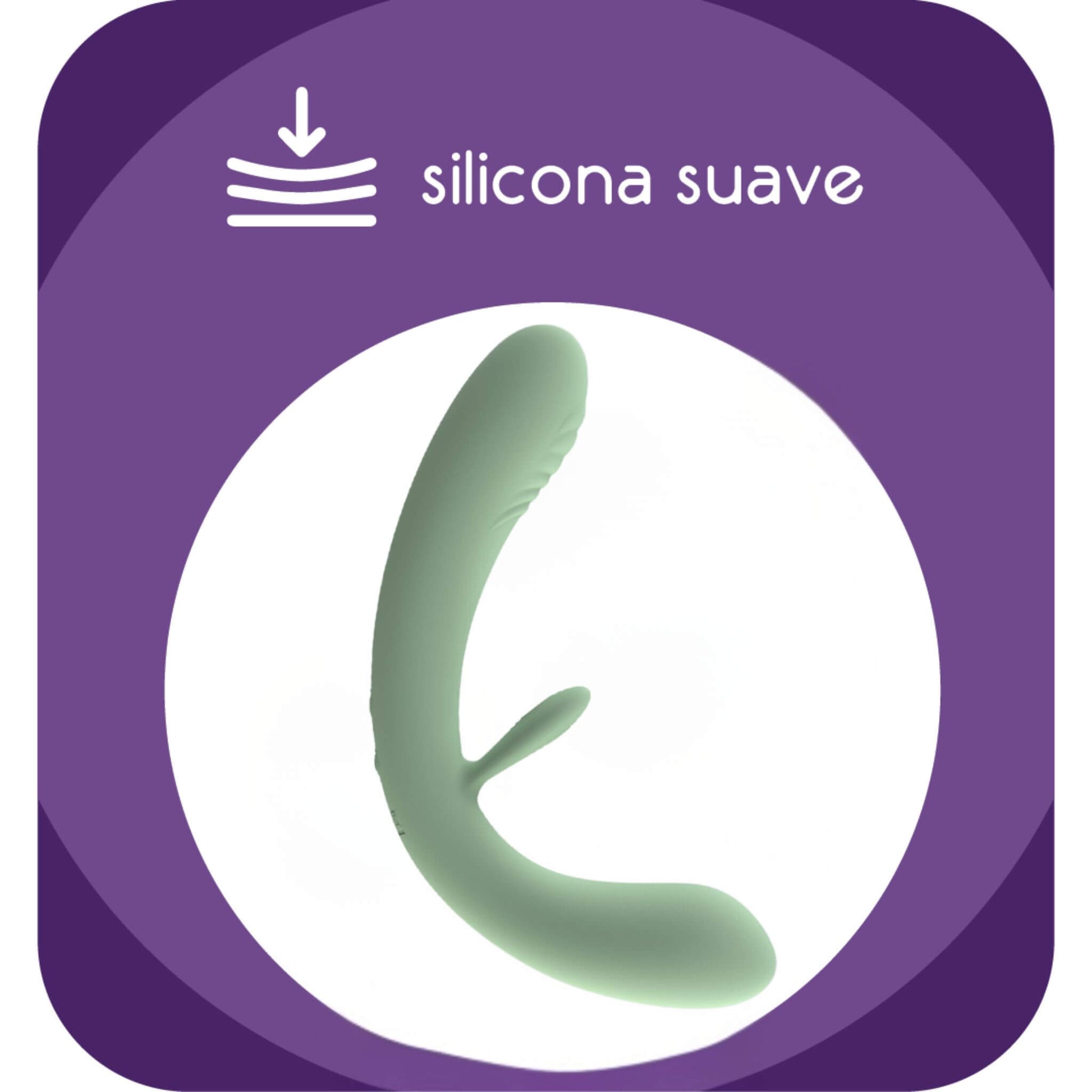 Dildo Doble Vibrador Silicona Suave