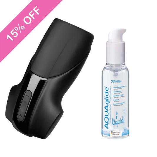 Pack masturbador para hombre y lubricante a base de agua