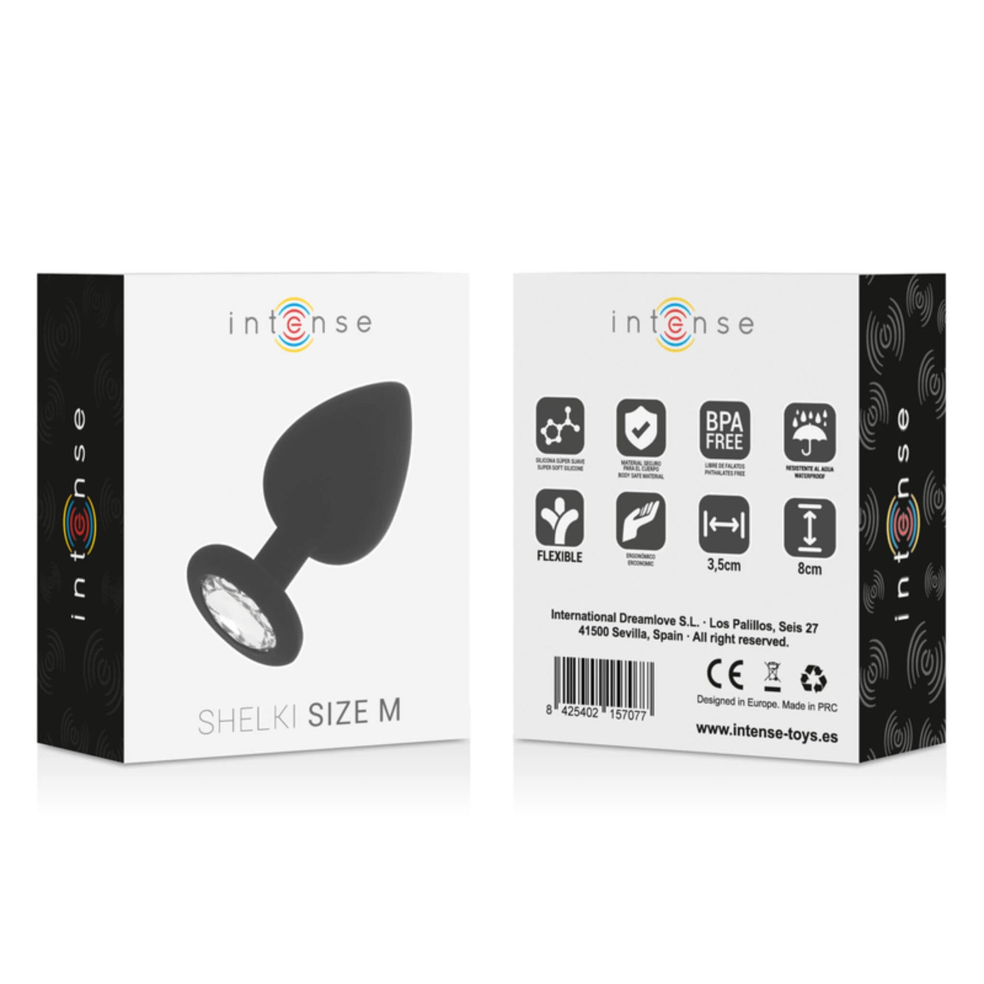 Plug Anal Shelki Intense Negro M | Silicona suave para mximo placer Plug Anal Shelki Intense Negro M | Silicona suave para mximo placer
