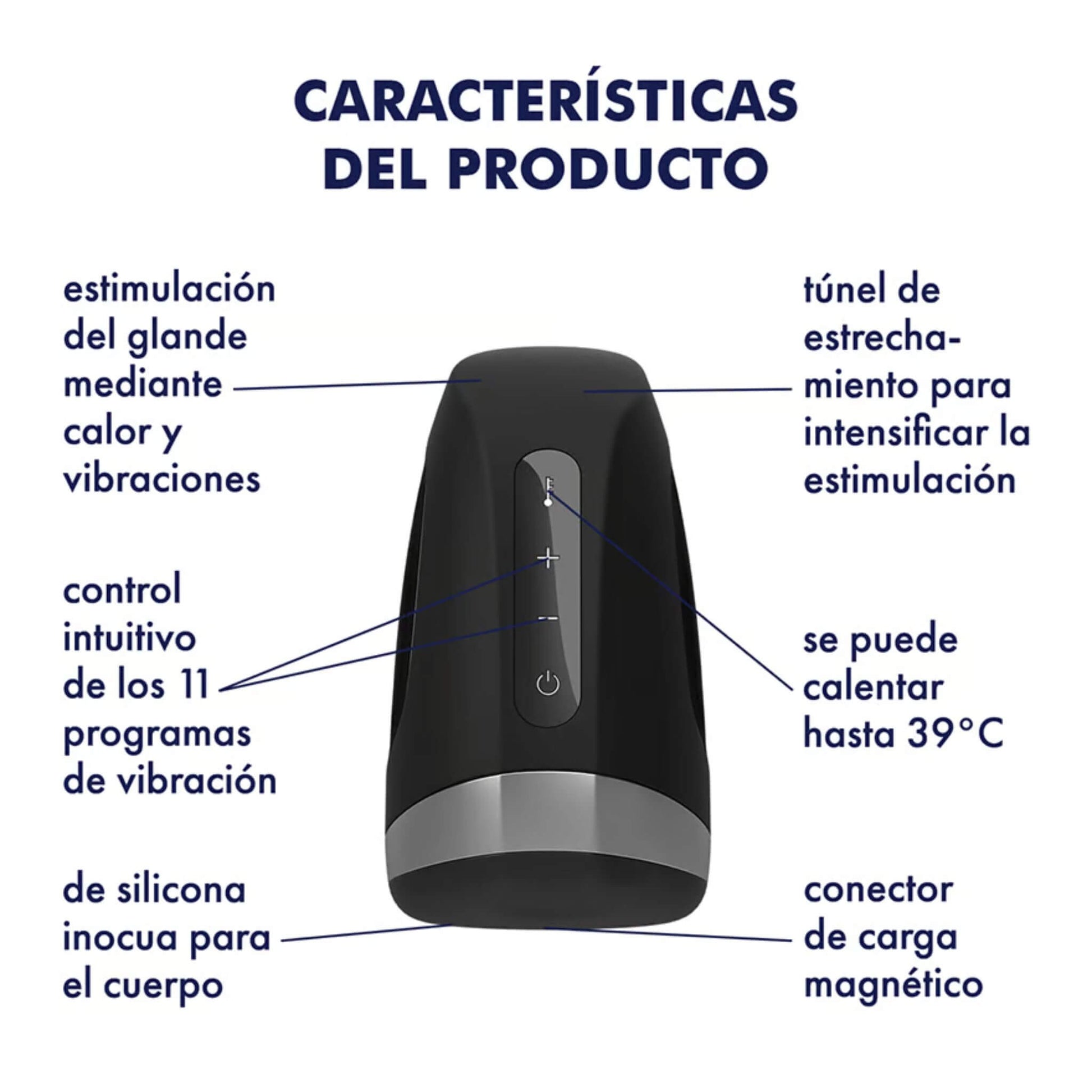 Satisfyer Masturbador Masculino Hombres Calor Vibrador Caracteristicas