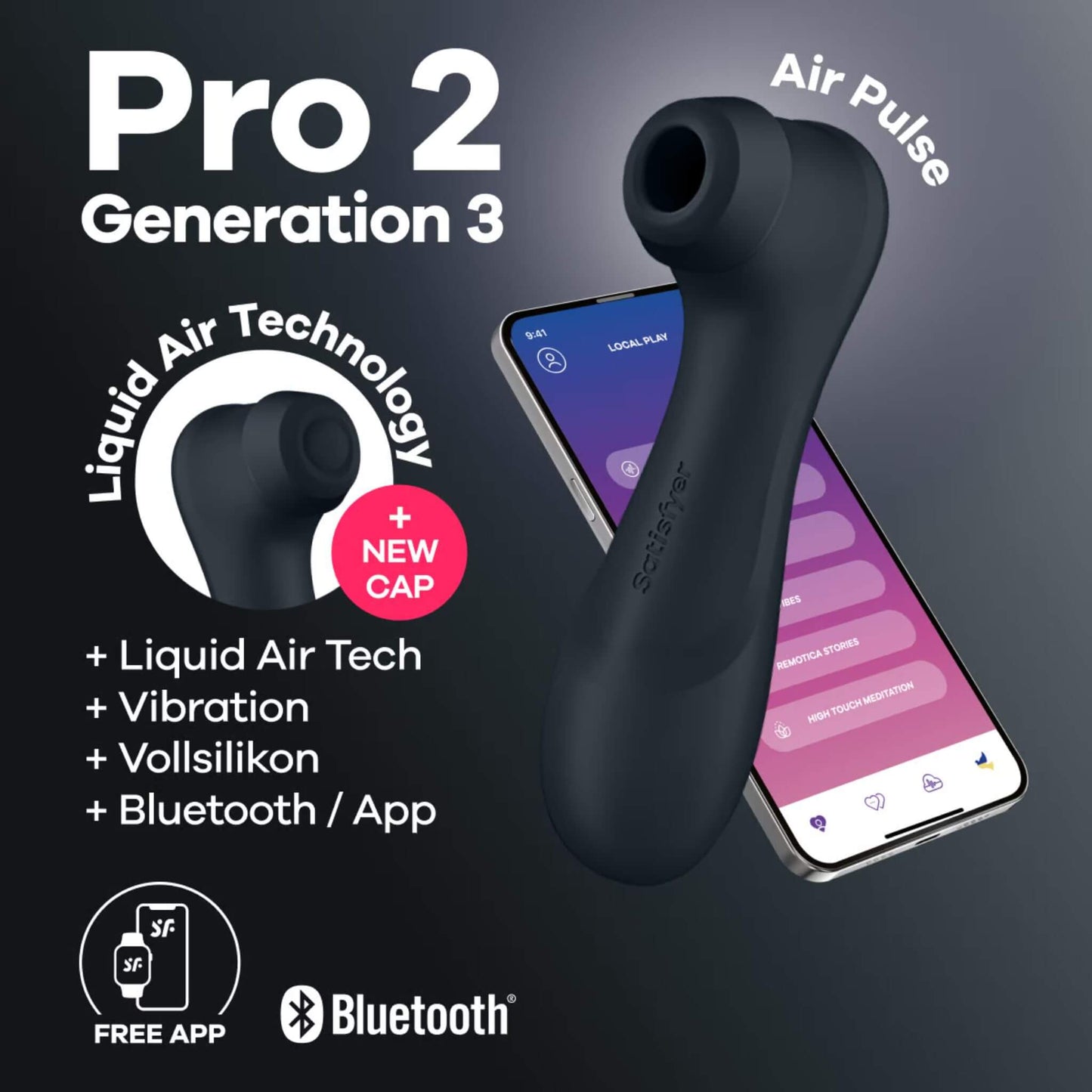 Satisfyer Pro 2 Generation 3 Succionador de Clitoris Vibrador APP