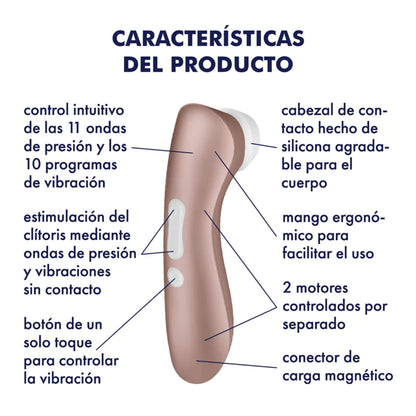 Satisfyer Pro 2 Succionador de Clitoris Vibrador Características