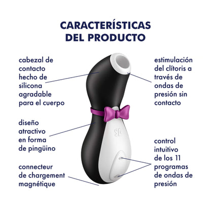 Satisfyer Penguin Succionador de Clitoris Caracteristicas
