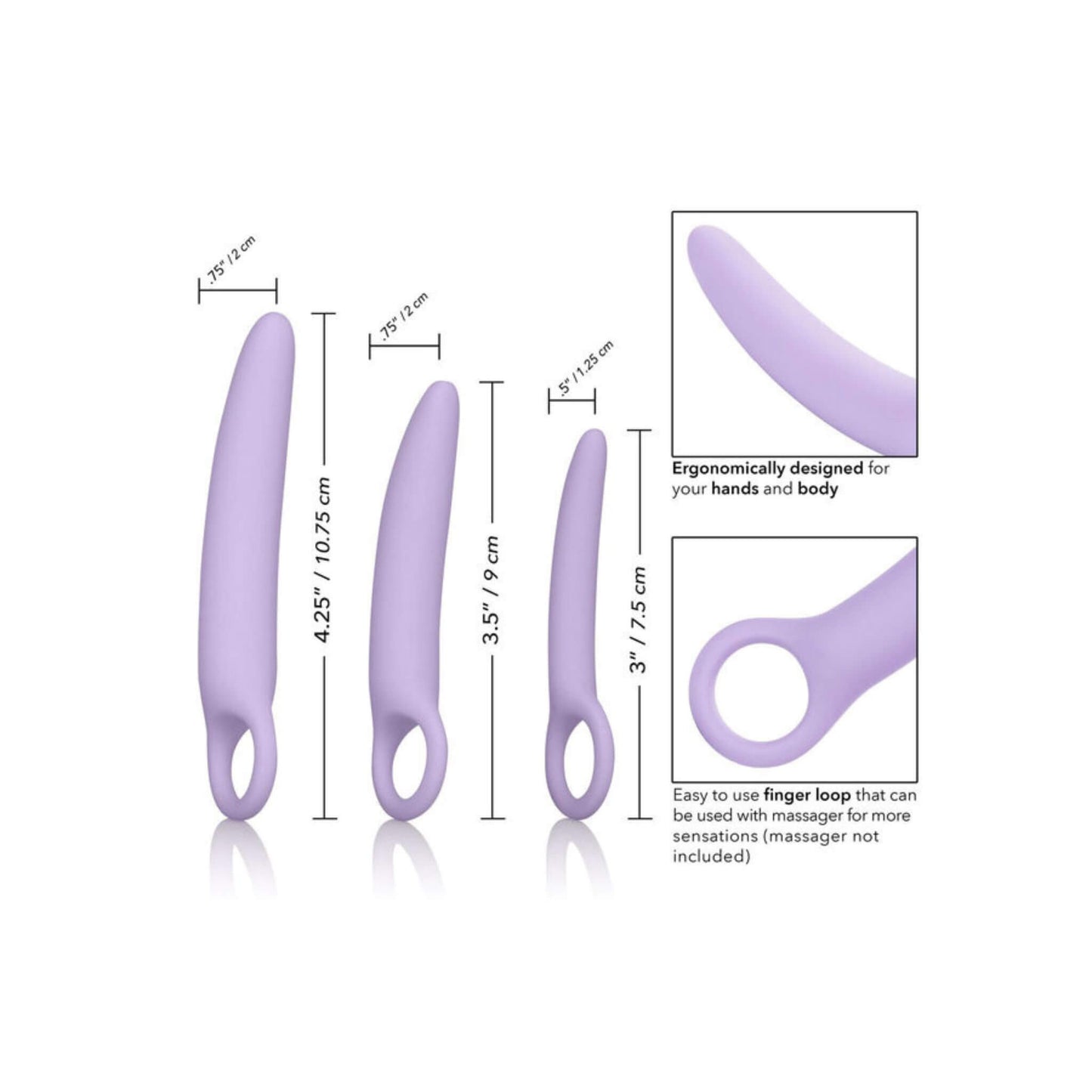 Set Dilatador Vaginal Medidas
