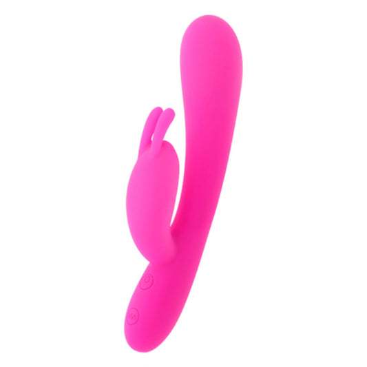 Consolador Vibrador Conejo Doble Rosa