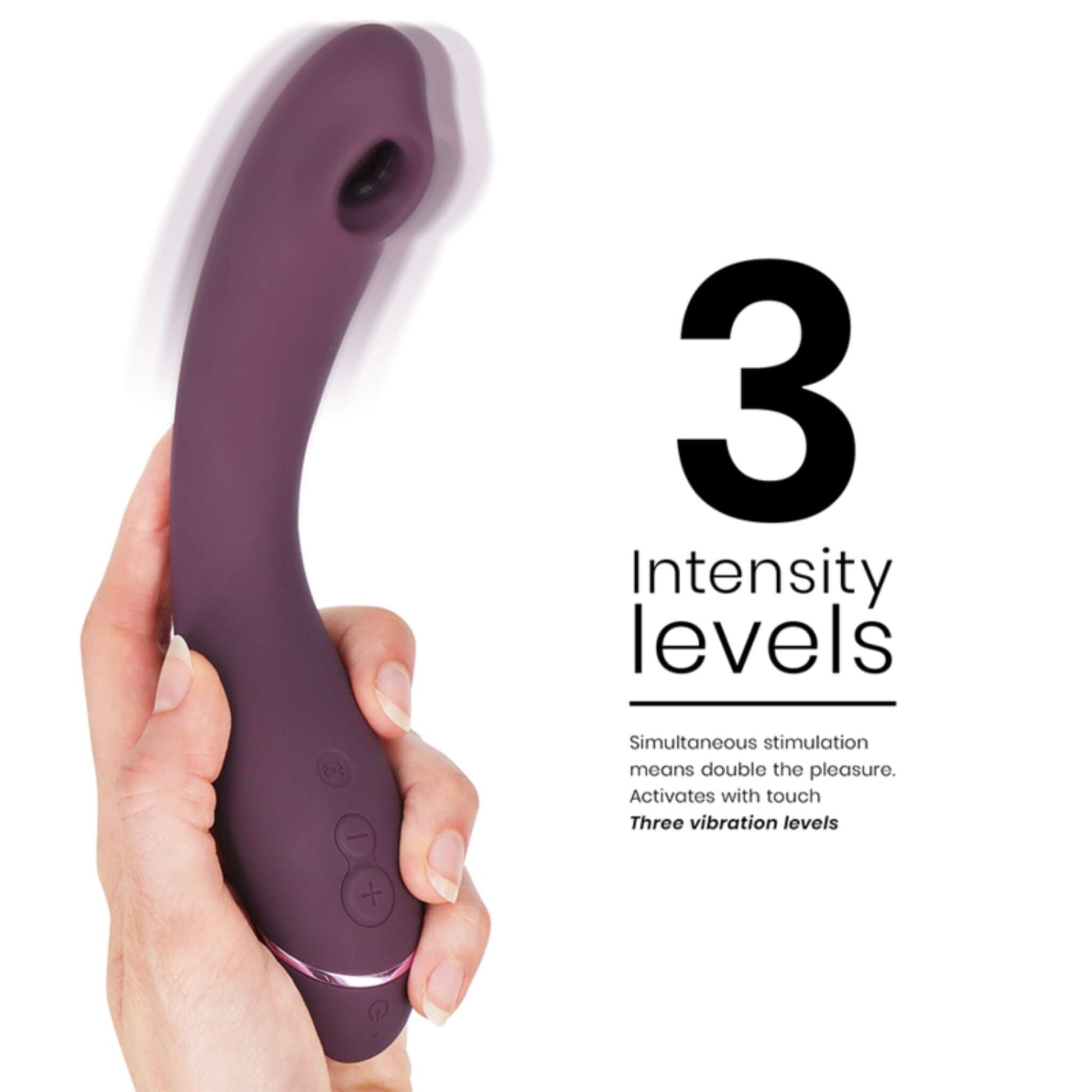 Consolador Vibrador Succionador 3 Niveles