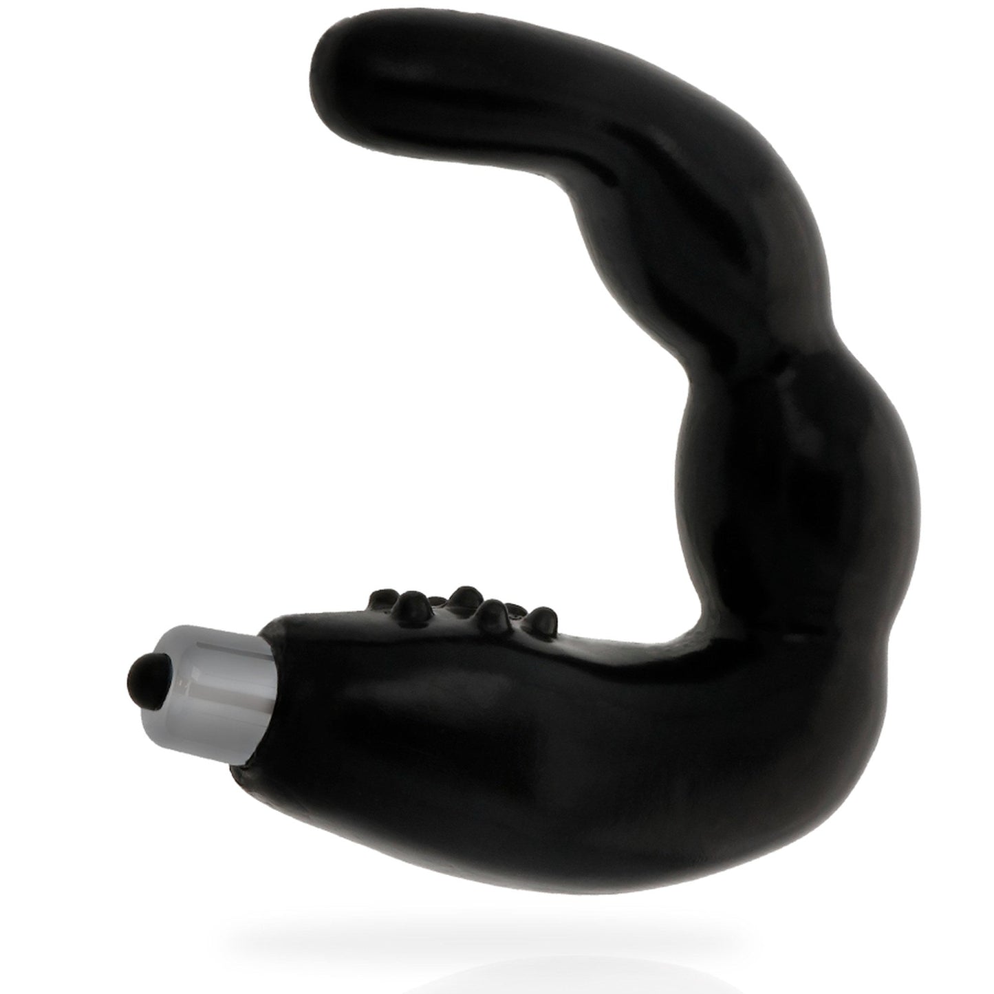 Masajeador prostático Addicted Toys, negro con bala vibradora en la base