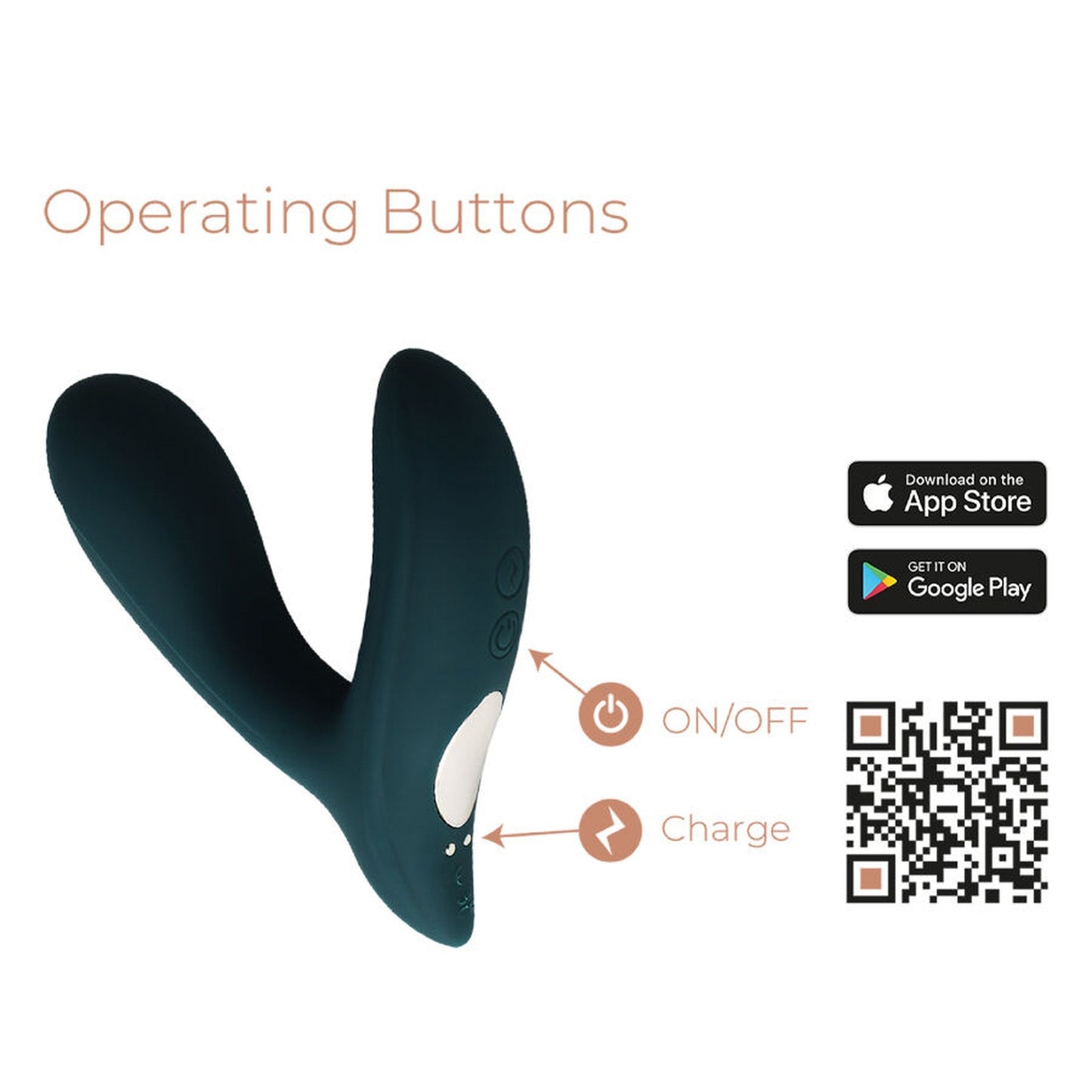 Botones del Pulsation y códigos para descargar la app