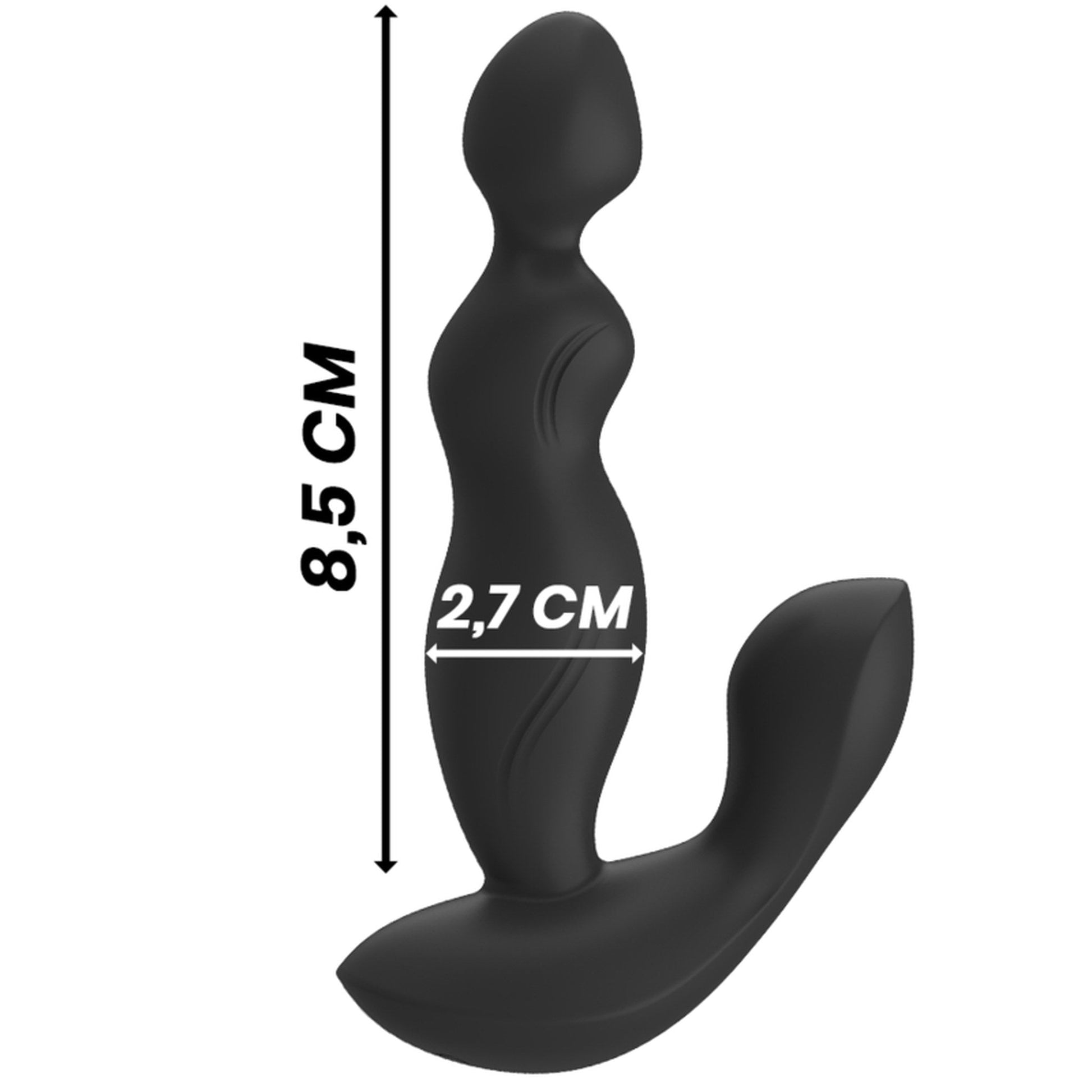 Medidas del Cora: 8,5 cm insertables y 2,7 cm en su punto más ancho