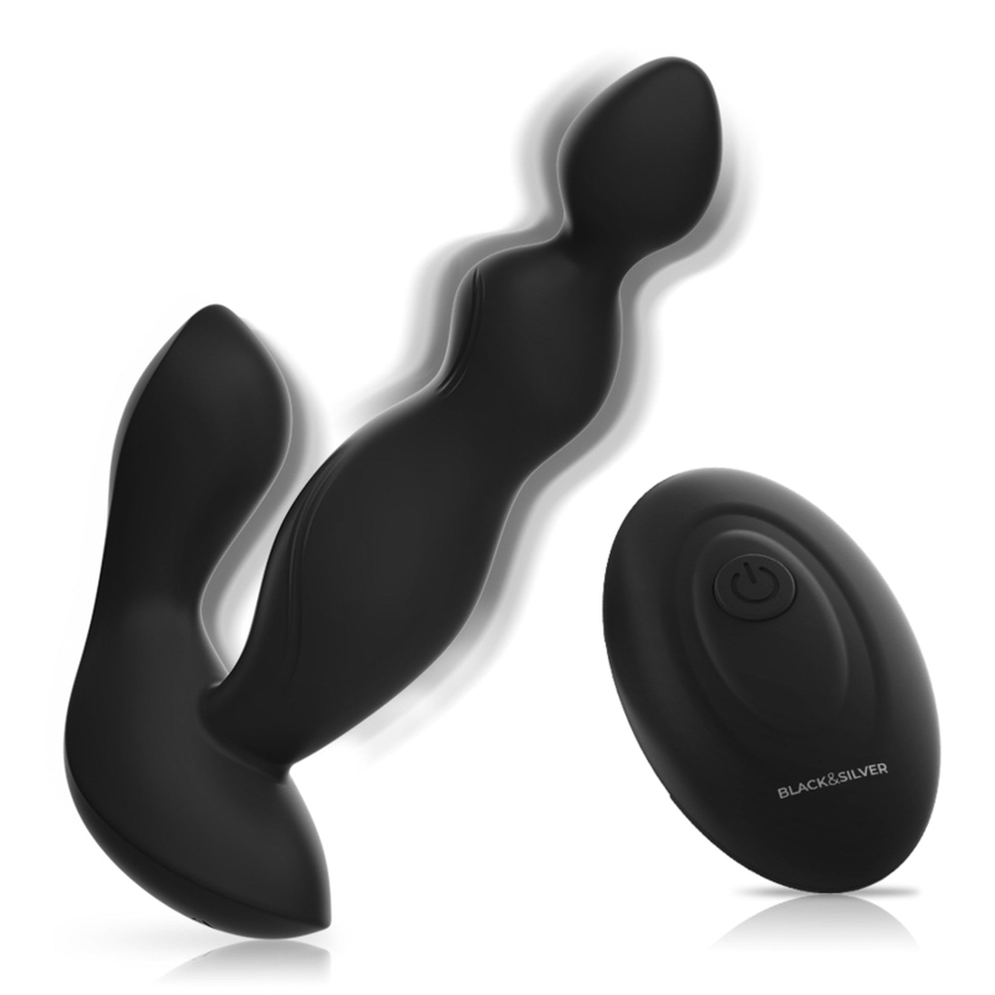 Plug prostático Cora de Black&Silver con su mando a distancia