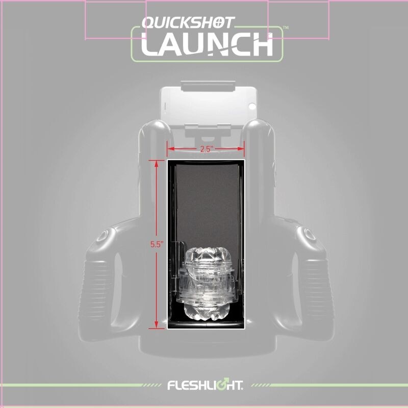 Quickshot Launch de Fleshlight, vista lateral