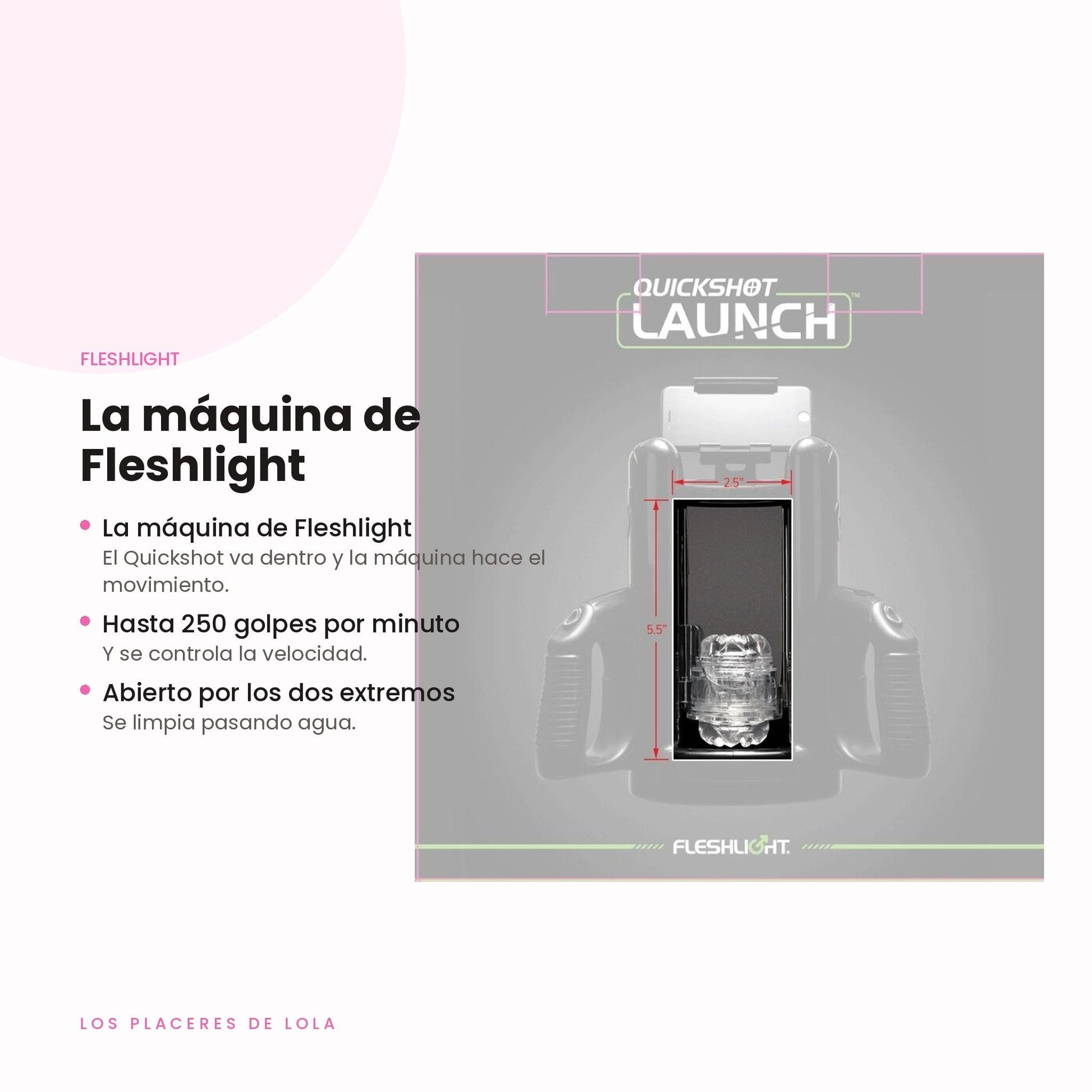 El Quickshot Launch llega a 250 golpes por minuto con las manos libres
