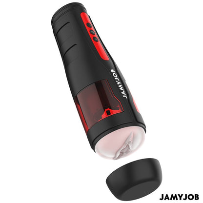 Masturbador Cyclone de Jamyjob, vista lateral y botones