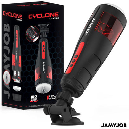 Masturbador Cyclone de Jamyjob con ventosa
