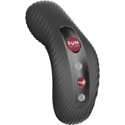 LAYA III de Fun Factory en color negro, vibrador de clítoris de silicona médica