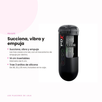 El Moto Blower succiona, vibra y empuja, con 14 cm insertables