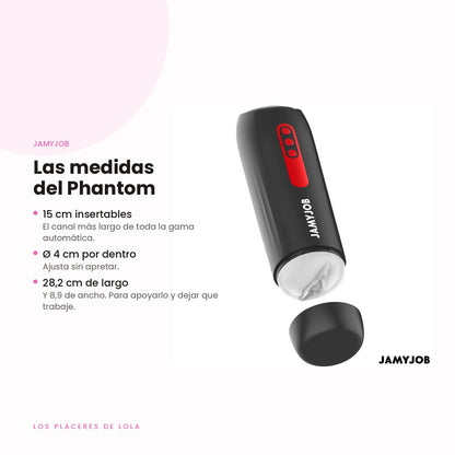 Medidas del Phantom: 15 cm insertables, 4 cm de diámetro y 28,2 cm de largo