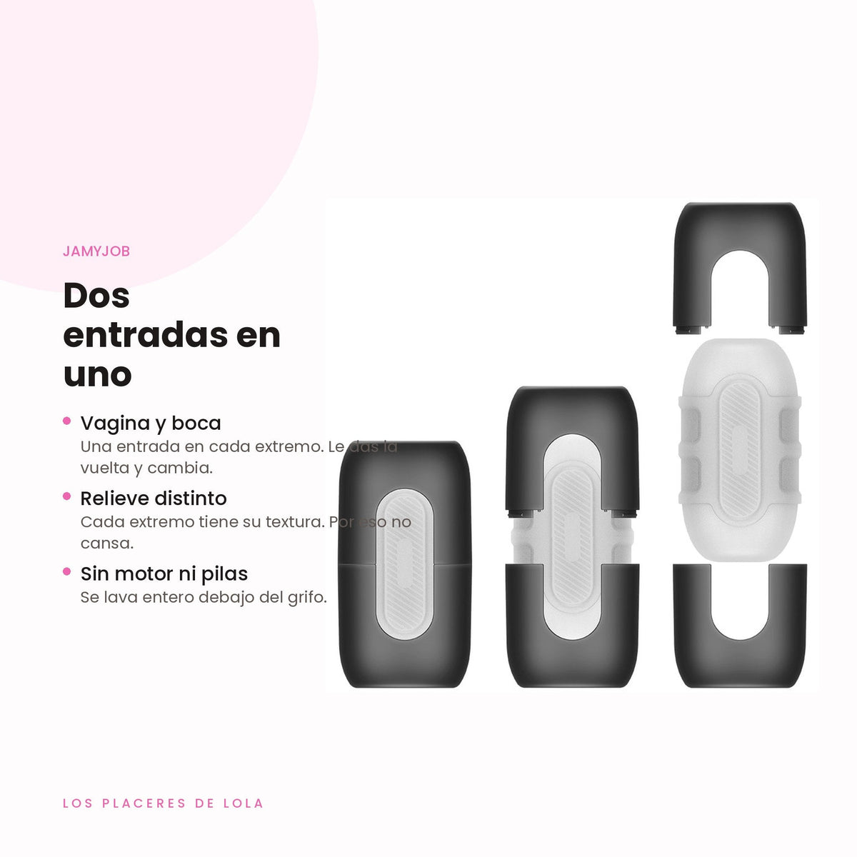 El Turbo tiene entrada de vagina y de boca, con relieve distinto en cada lado