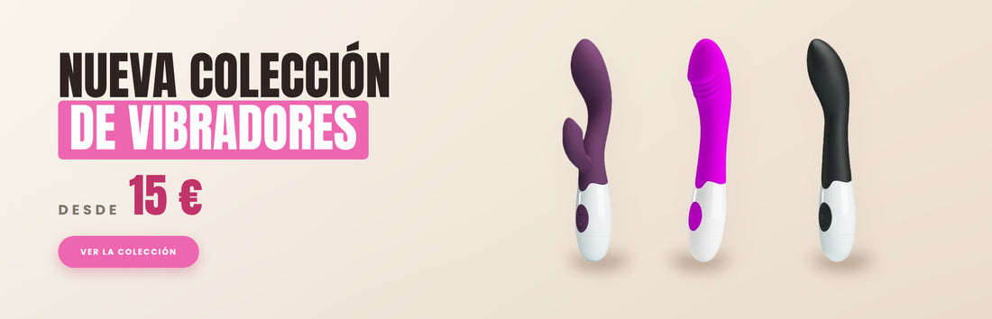 Nueva colección de vibradores desde 15 €: tres modelos de pie, rabbit morado, punto G magenta y punto G negro